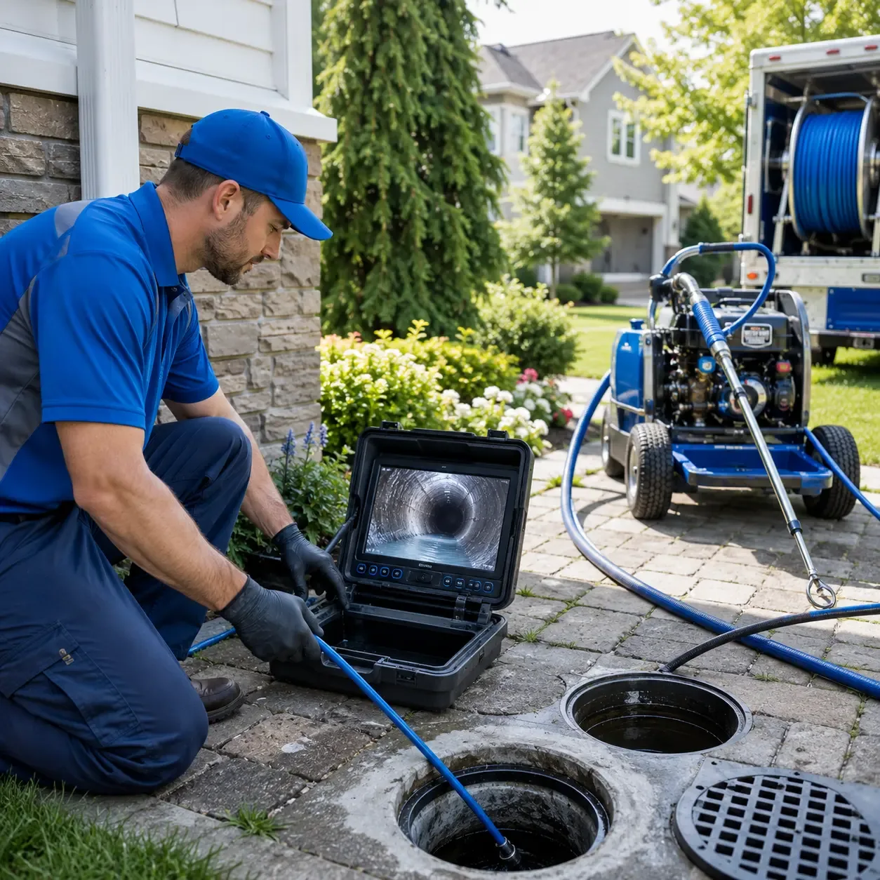 Outdoor drain cleaning professionals serving Hebron, CT