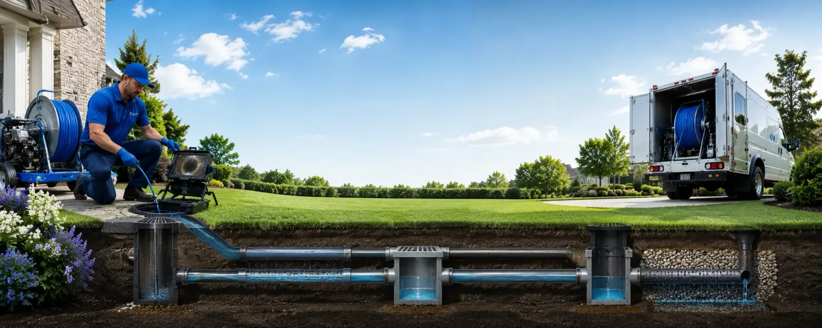Outdoor drain cleaning information for Hebron, CT